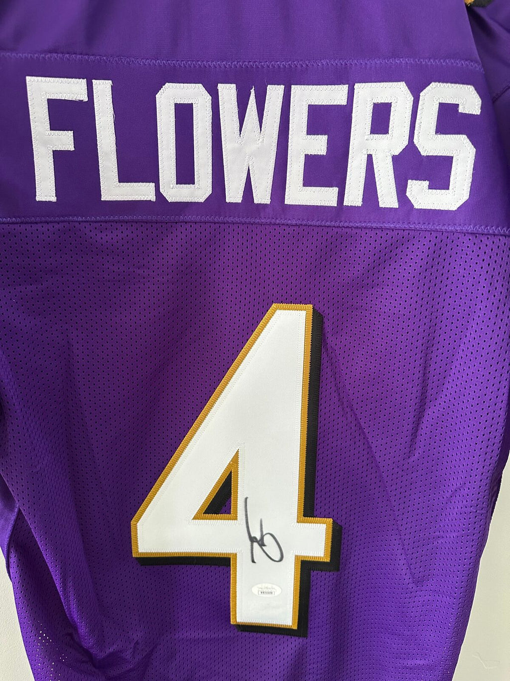 Zay Flowers Signed Ravens Jersey #4 – JSA Authenticated
