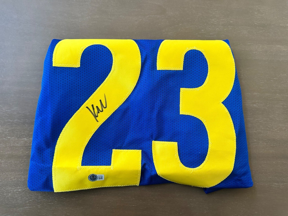 Kyren Williams Signed Rams Jersey with game cut sleeves – Beckett Authenticated