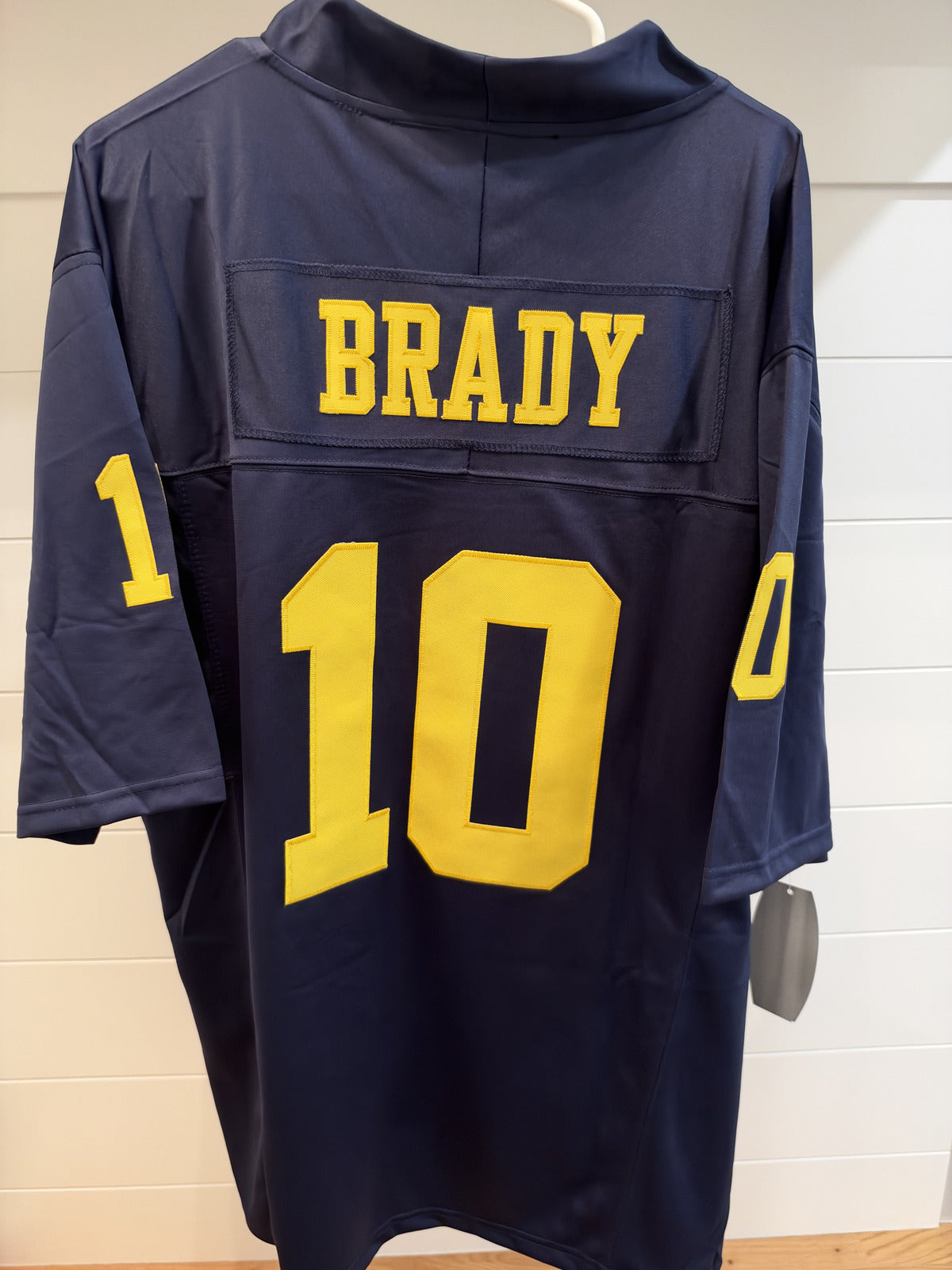 Tom Brady Michigan Wolverines #10 Navy Stitched Jersey Large With Tags