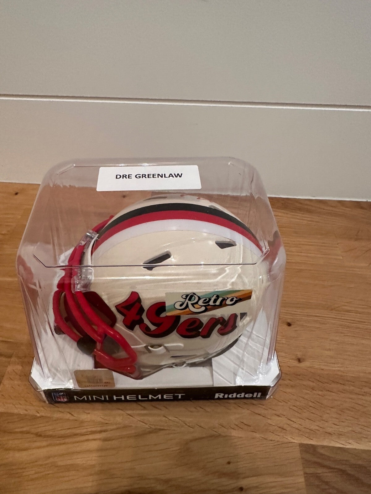 Dre Greenlaw Signed 49ers Retro Riddell Mini Helmet – Beckett Witnessed