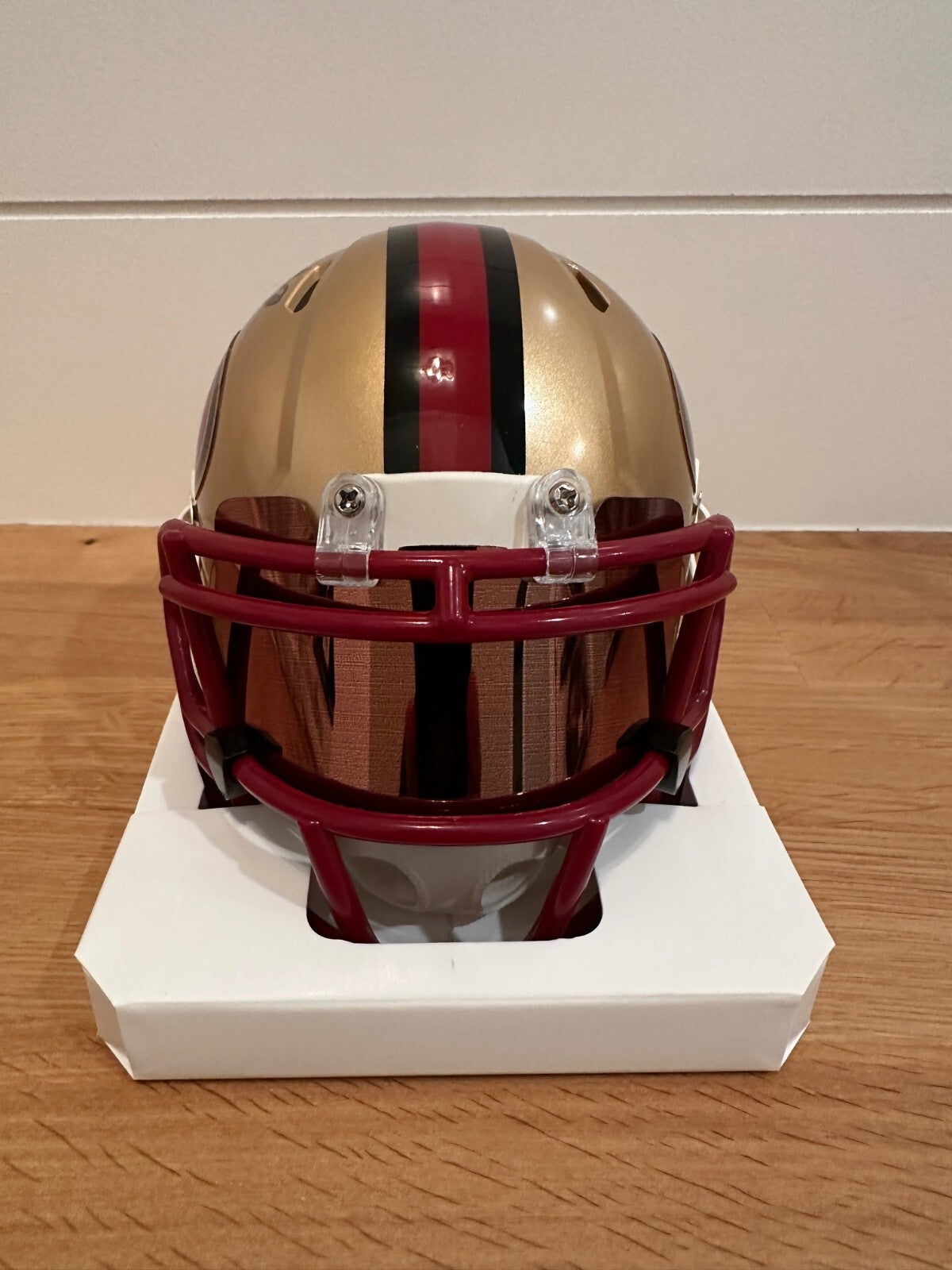 Garrison Hearst Signed 49ers Riddell Speed Mini Helmet – Beckett Witnessed