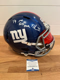 Dexter Lawrence Signed New York Giants Full-Size Riddell Replica Helmet –
