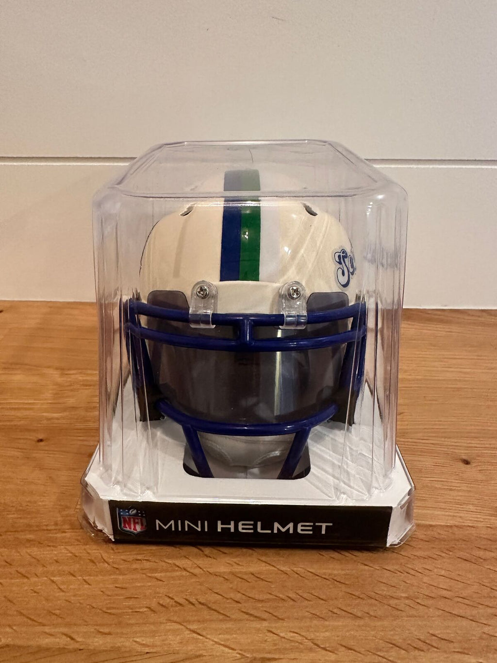 Elijah Arroyo Signed Seattle Seahawks Retro Riddell Mini Helmet with JSA Auth