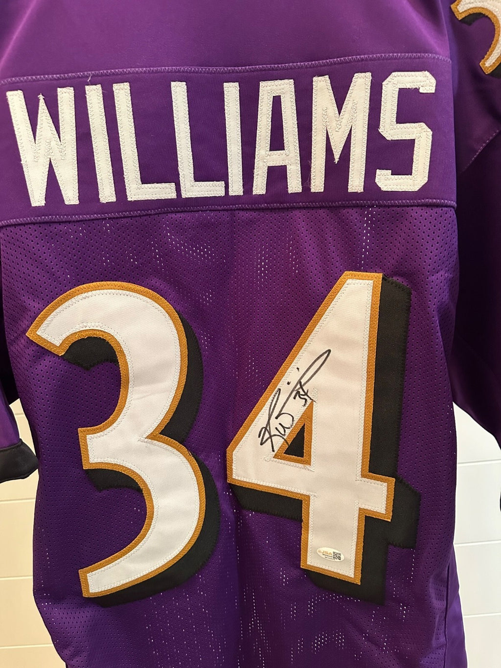 Ricky Williams Signed Baltimore Ravens #34 Jersey – JSA Witnessed