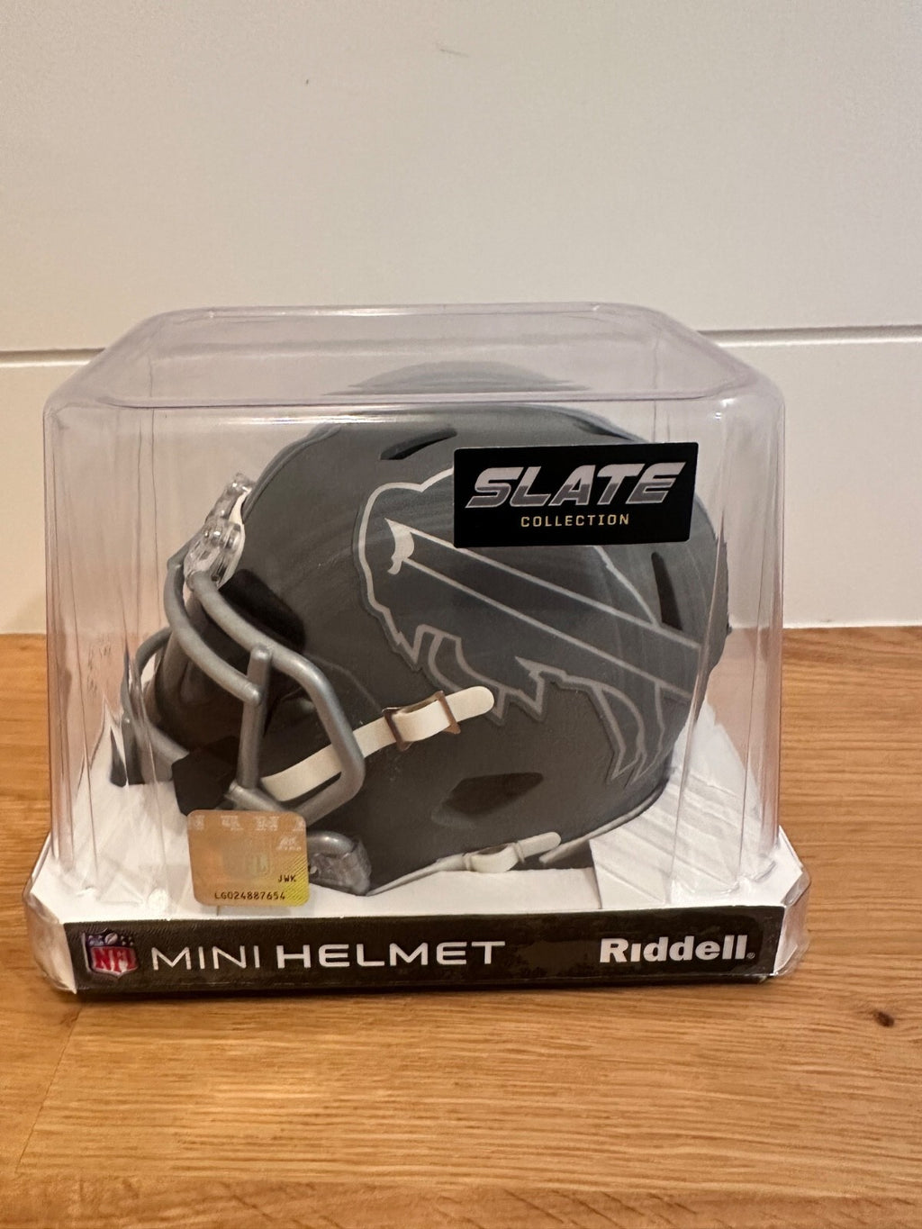 Andre Reed Signed Buffalo Bills Slate Mini Helmet with visor– JSA Witnessed