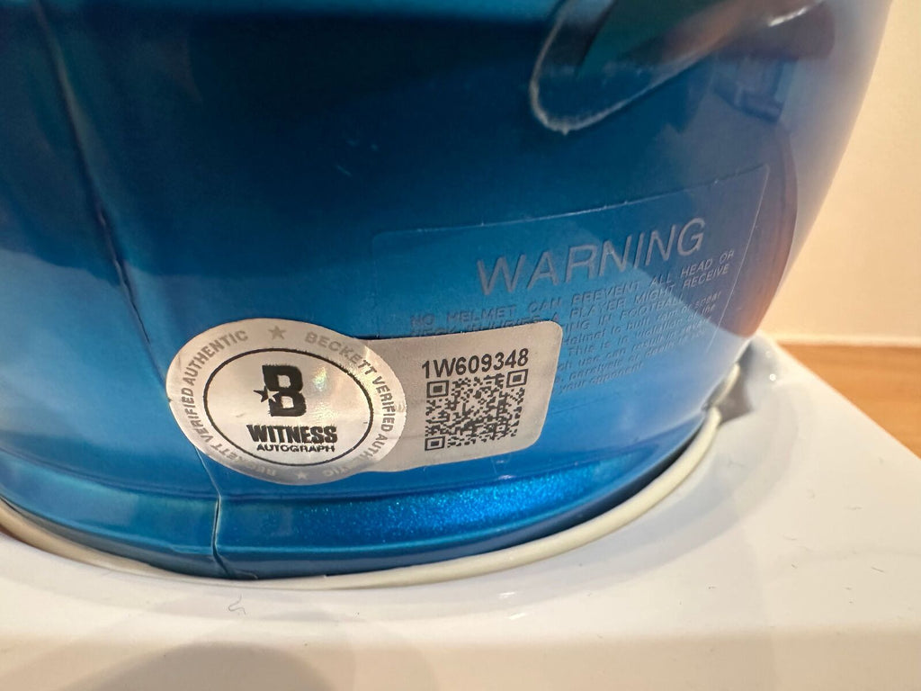 Luke Kuechly Signed Carolina Panthers Flash Alternate Mini Helmet –