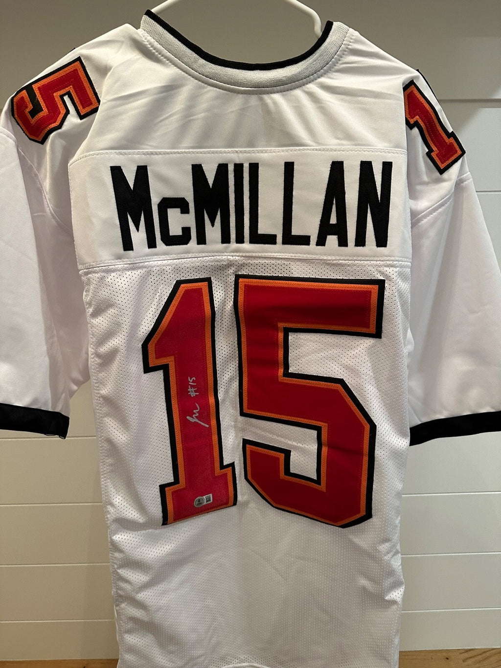 Jalen McMillan Signed Tampa Bay Buccaneers #15 Jersey – Beckett Witnessed