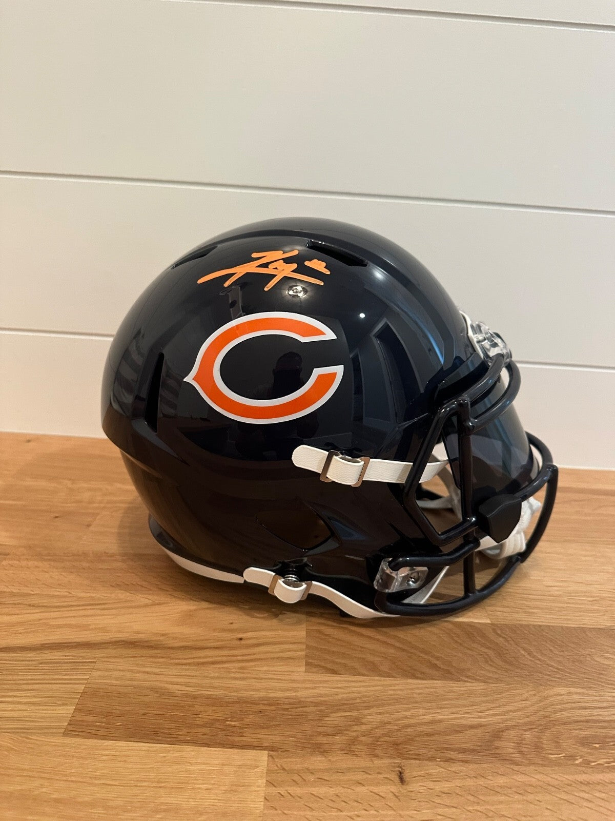 Kyle Monangai Signed Chicago Bears Full-Size Replica Helmet – JSA Witnessed