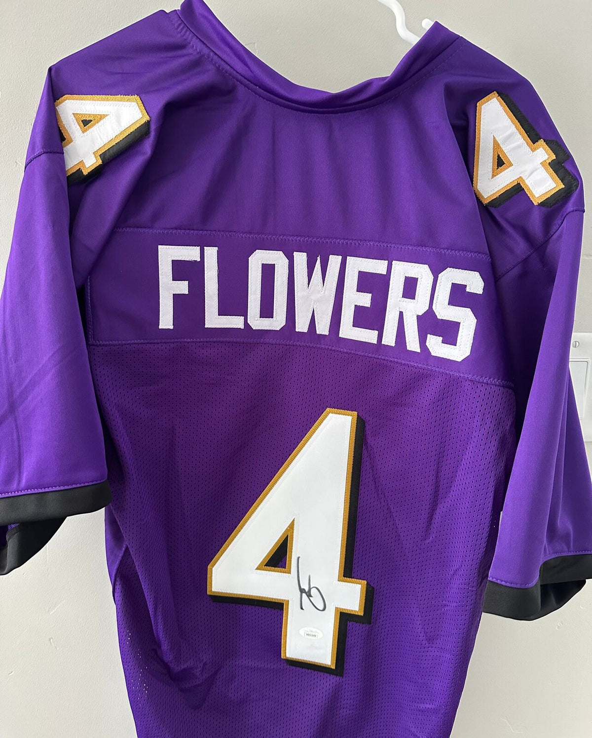 Zay Flowers Signed Ravens Jersey #4 – JSA Authenticated