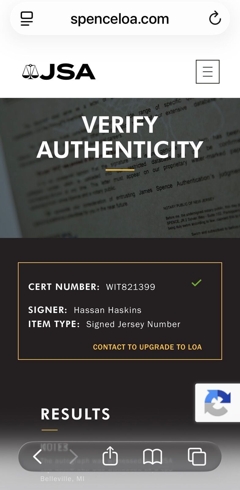 Hassan Haskins Signed Michigan Jersey #25 – JSA Witness Authenticated