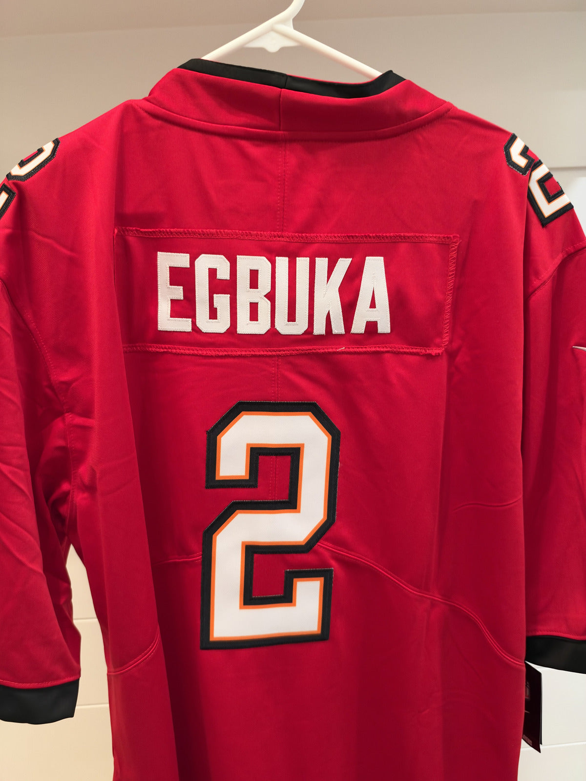 Emeka Egbuka Tampa Bay Buccaneers #2 Red Stitched Jersey XL With Tags