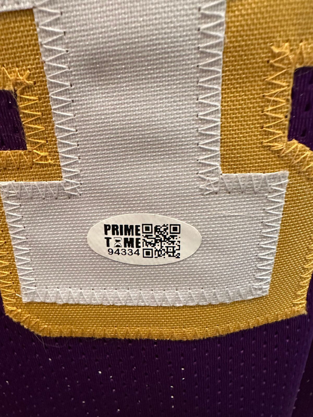 Shaquille O’Neal Signed Los Angeles Lakers #34 Purple Jersey – Prime Time COI