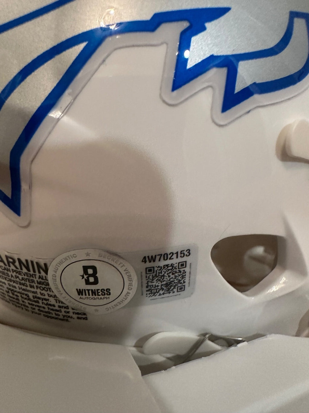 James Cook Signed Buffalo Bills Lunar Eclipse Mini Helmet – Beckett Witnessed