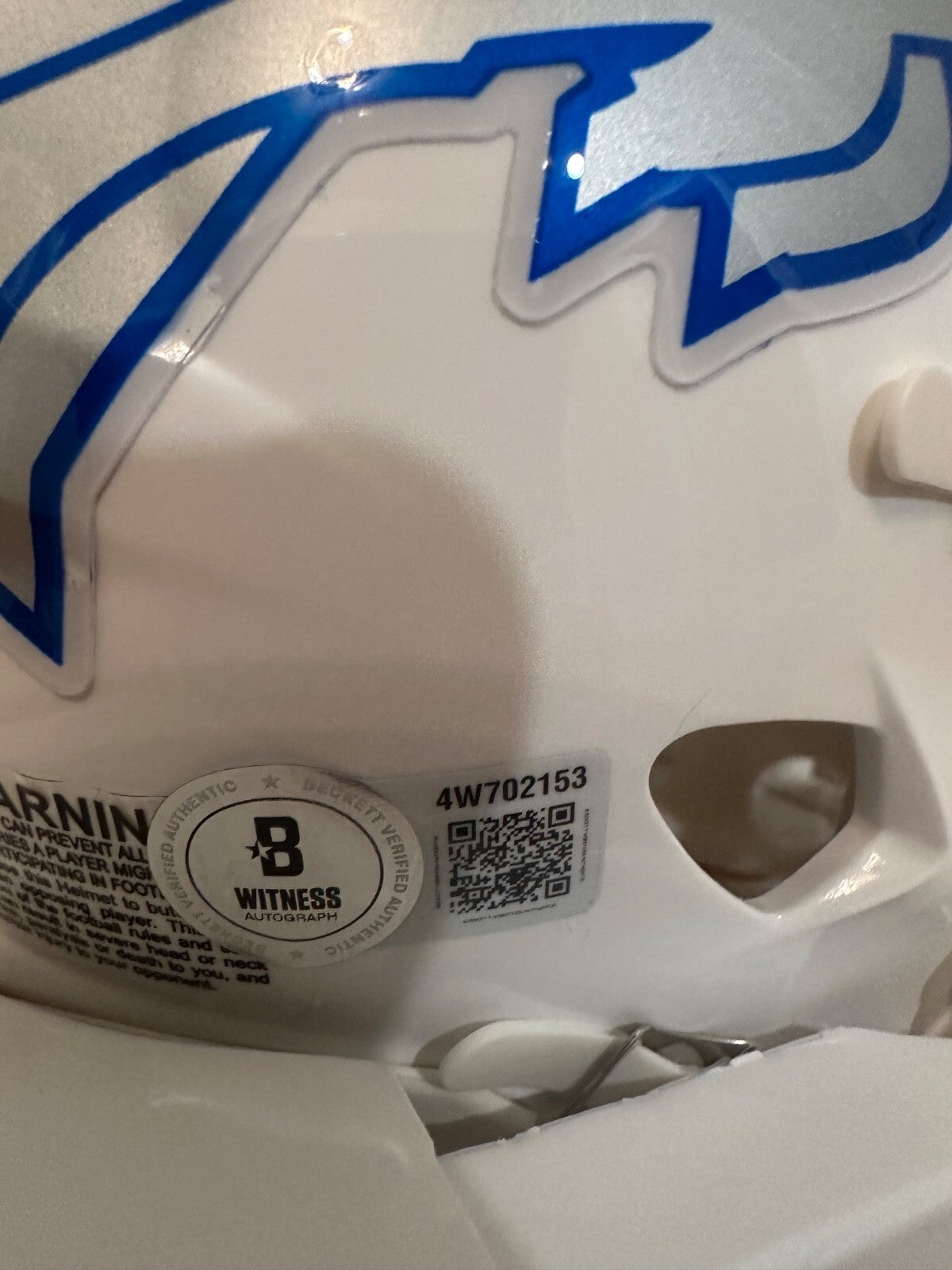 James Cook Signed Buffalo Bills Lunar Eclipse Mini Helmet – Beckett Witnessed
