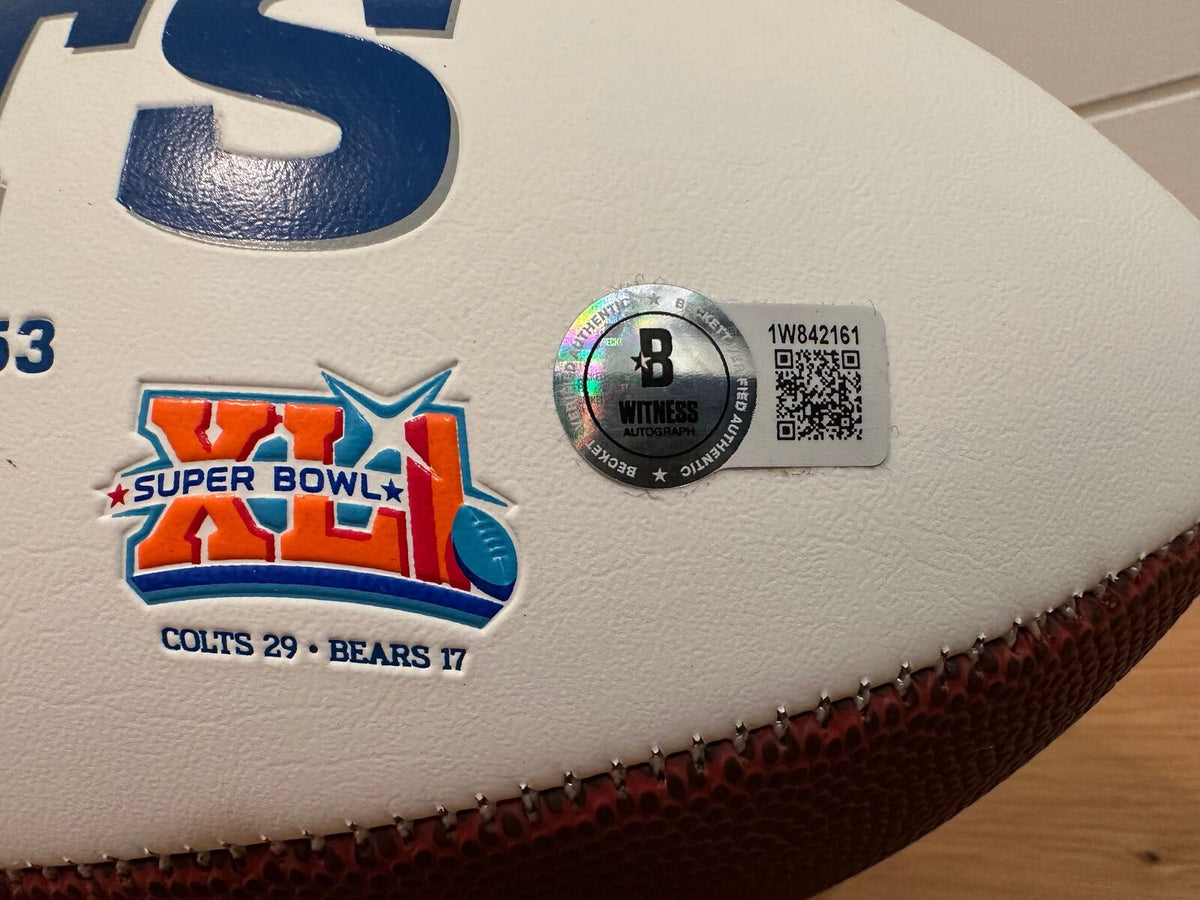 Frank Gore Signed Indianapolis Colts White Panel Football – Beckett Witnessed