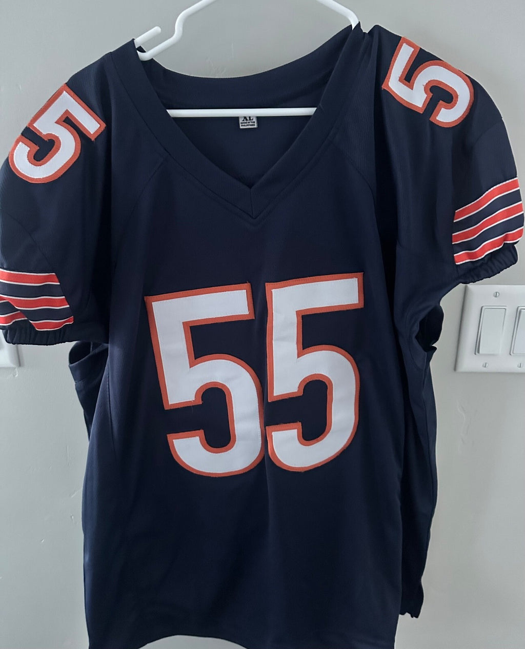 Lance Briggs Signed Chicago Bears #55 Jersey with game cut sleeves JSA Certified