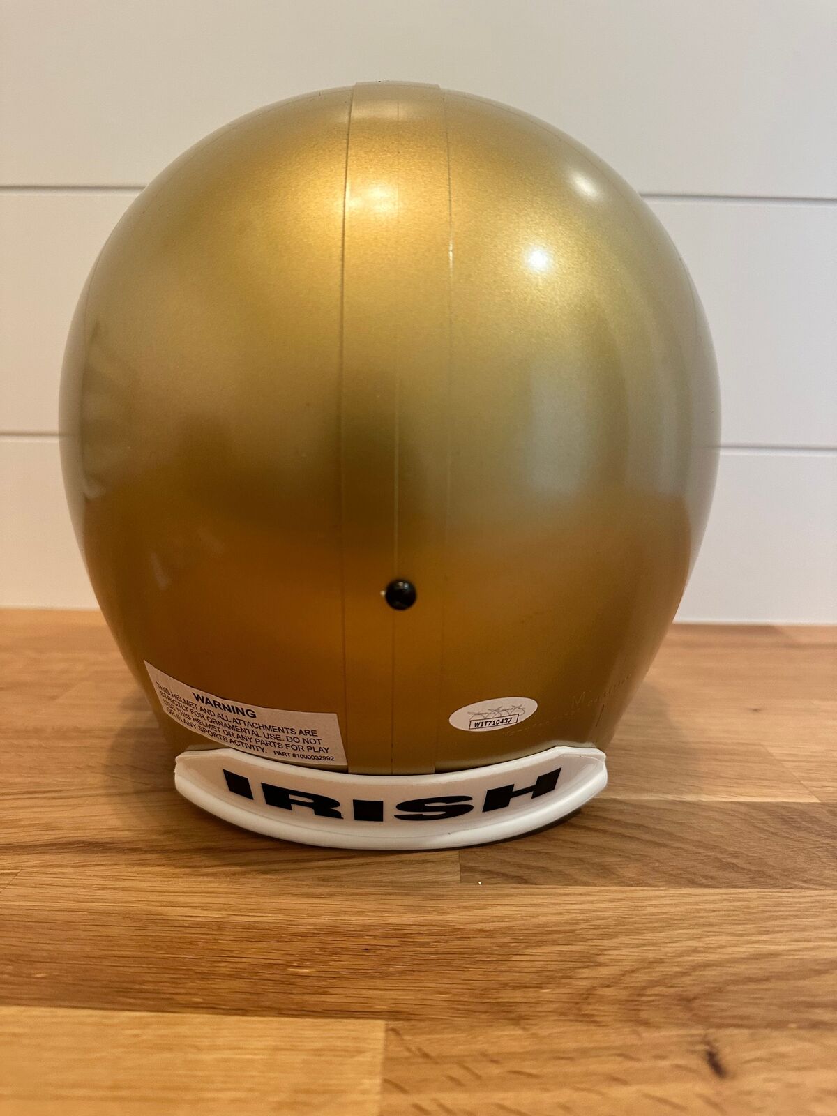 Jack Coan Signed Notre Dame Fighting Irish Full Size Helmet – JSA Certified