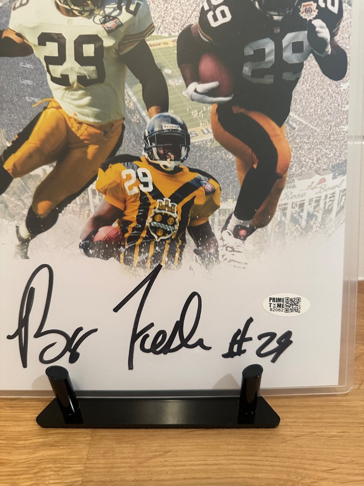 Barry Foster Signed Pittsburgh Steelers #29 8x10 Photo – Prime Time COA