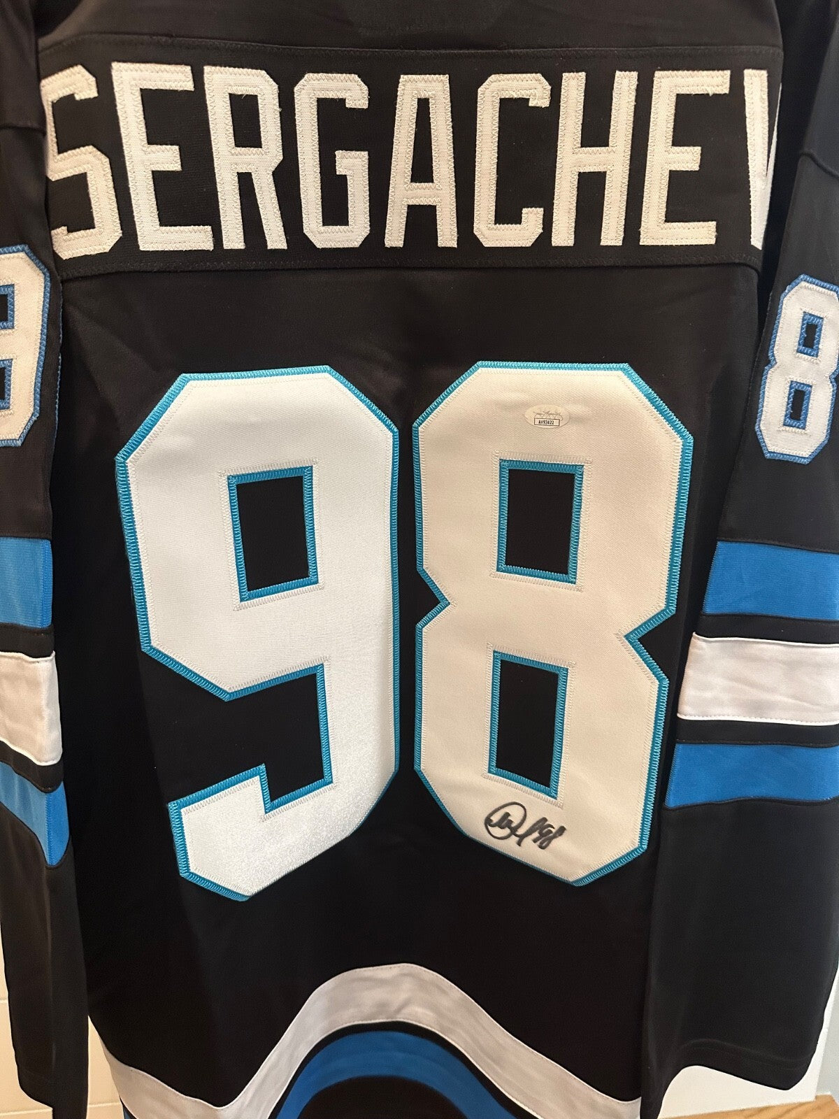 Mikhail Sergachev Signed Utah Hockey Jersey #98 – JSA Certified – XL