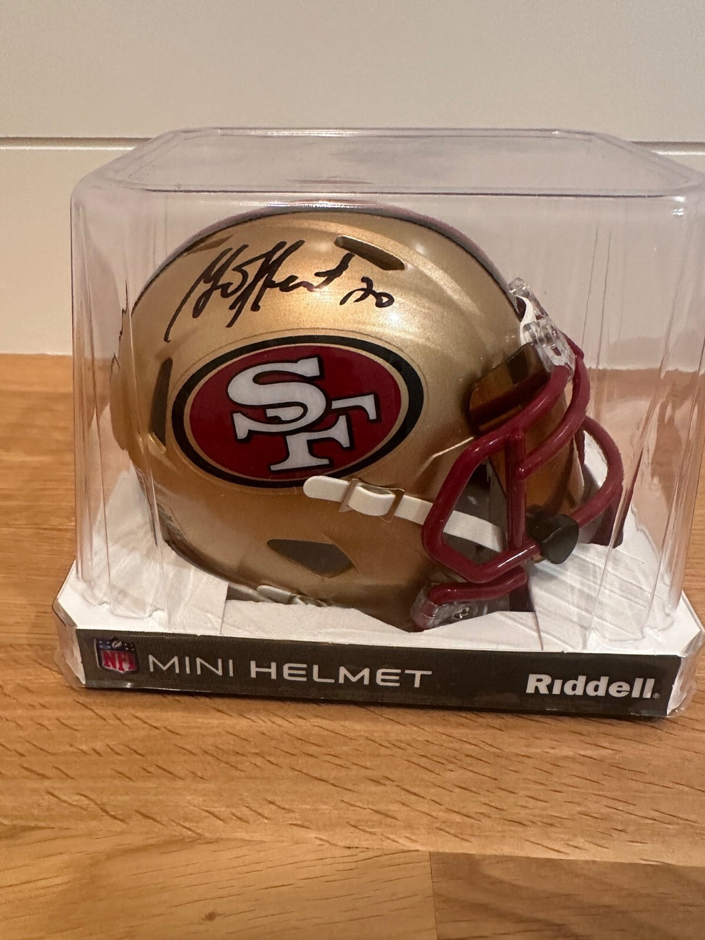 Garrison Hearst Signed 49ers Mini Helmet – Beckett Witnessed