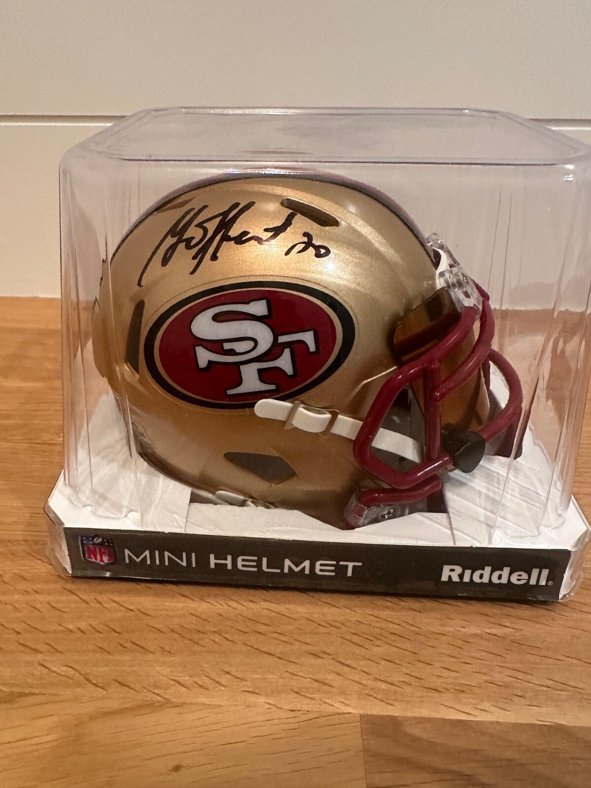Garrison Hearst Signed 49ers Mini Helmet – Beckett Witnessed