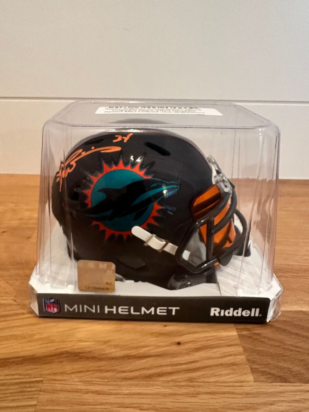 Ricky Williams Signed Miami Dolphins Black Rivalries Mini Helmet – JSA Certified