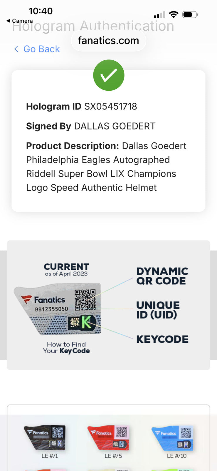 Dallas Goedert Signed Eagles Super Bowl LIX Speed Authentic Helmet – Fanatics