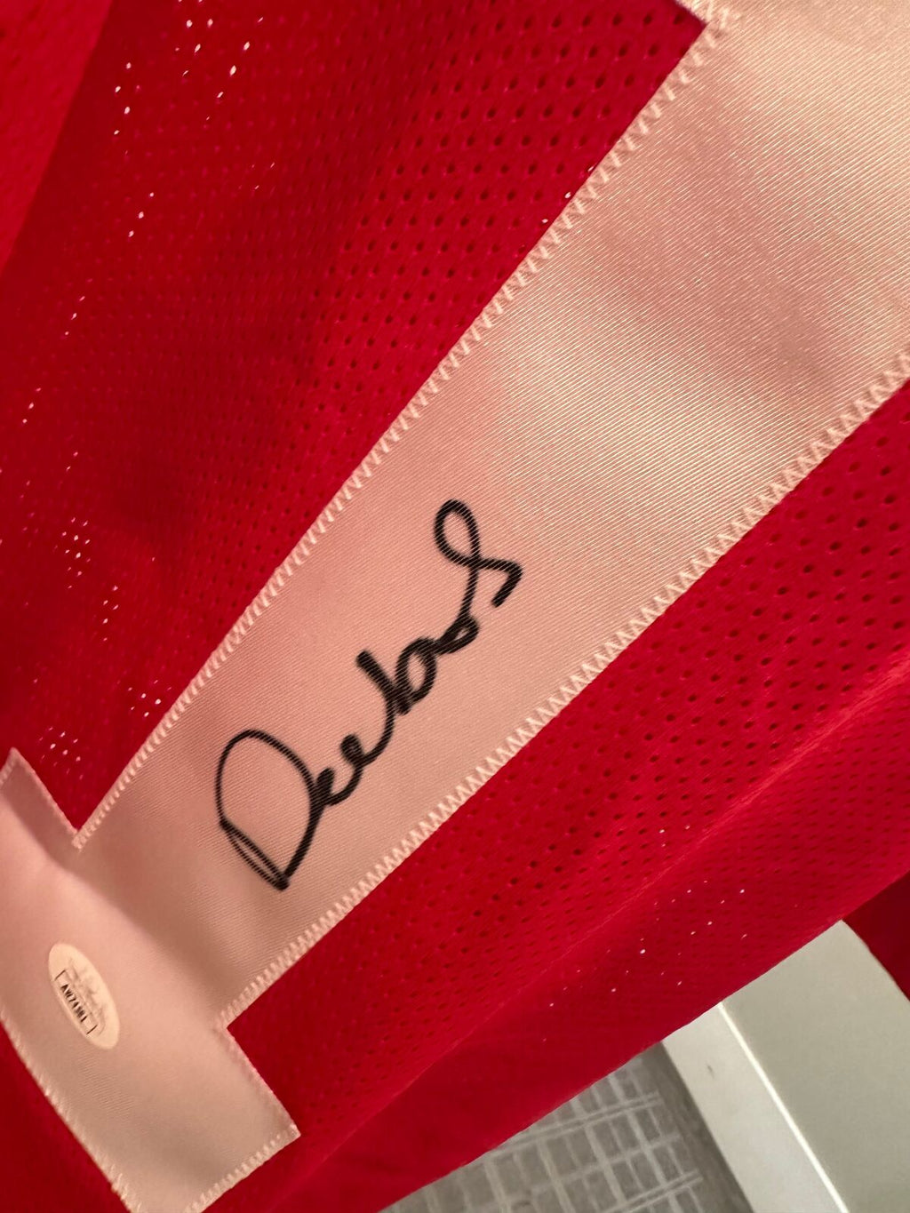 Deebo Samuel Signed San Francisco 49ers #1 Red Jersey – JSA Certified Autograph