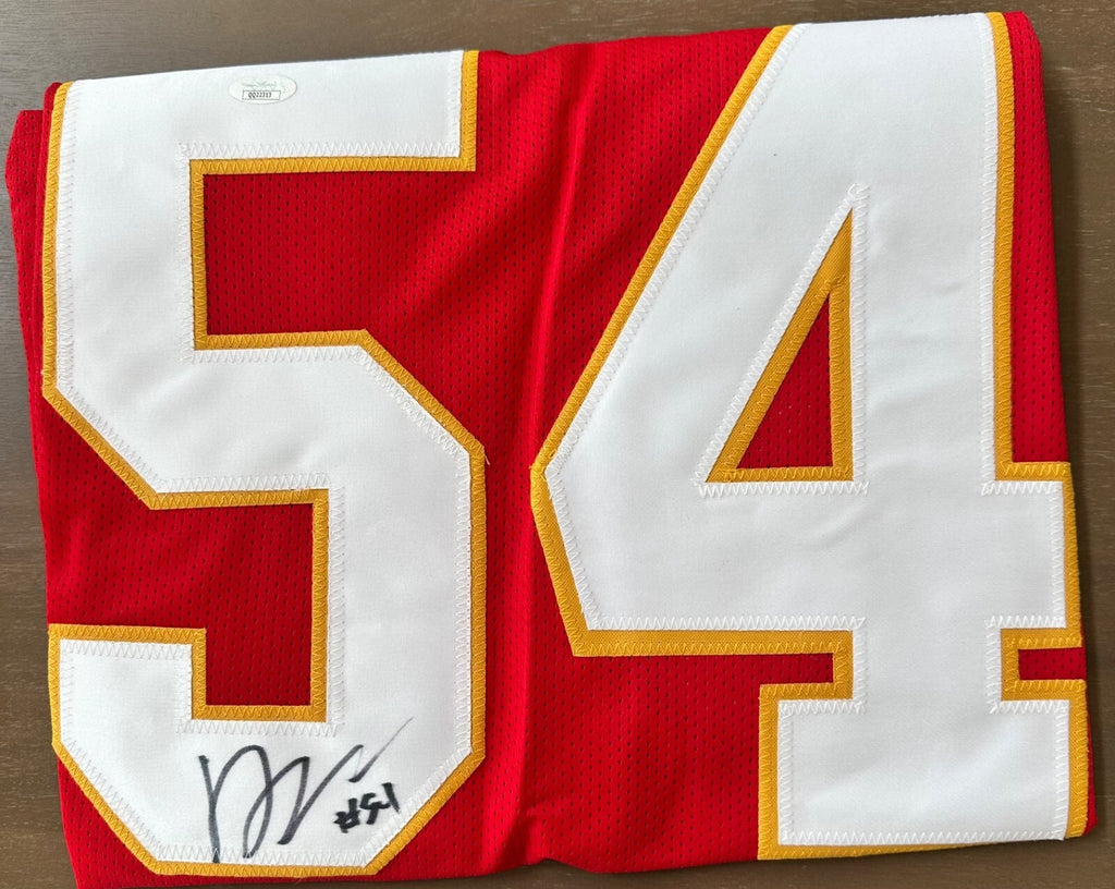 Damien Wilson autographed signed jersey NFL Kansas City Chiefs JSA COA