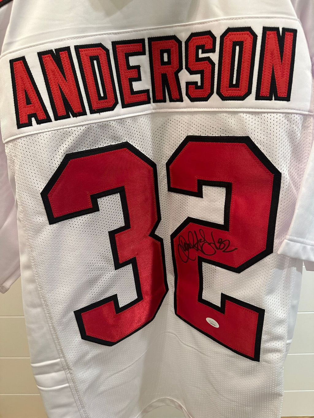 Jamal Anderson Signed Atlanta Falcons #32 Custom Jersey – JSA