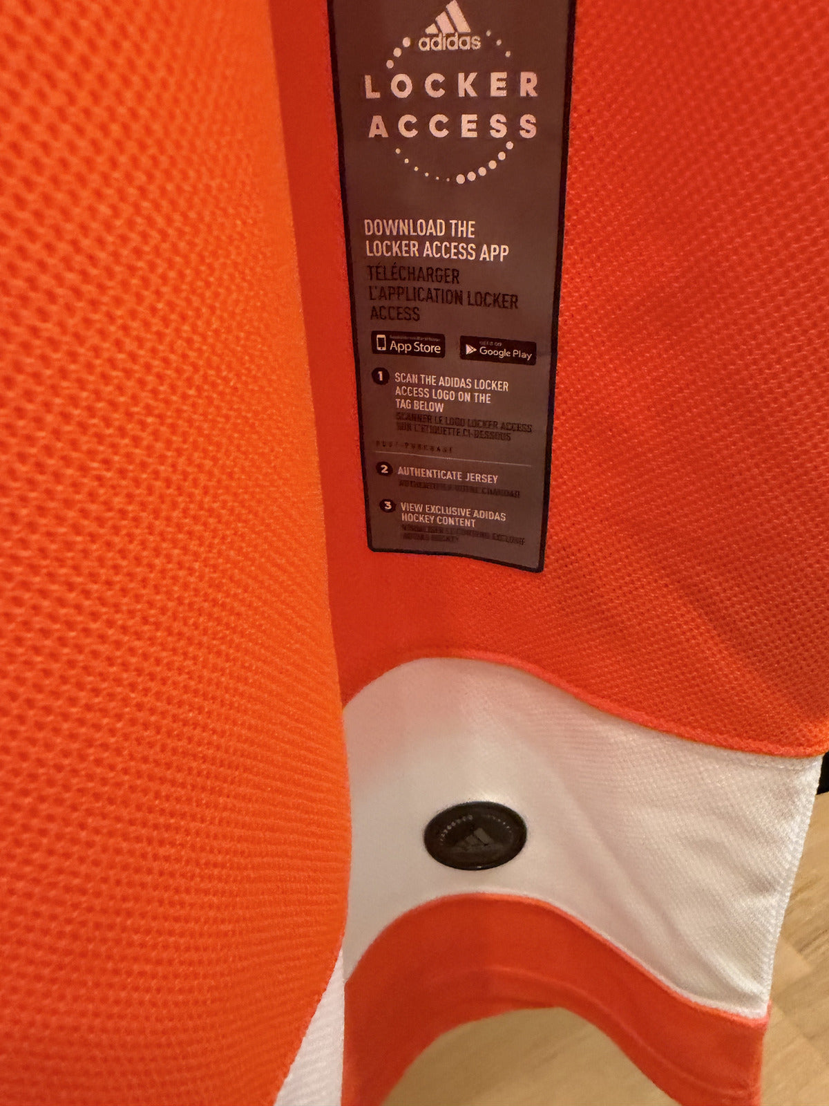 Philadelphia Flyers Orange Blank Adidas Climalite Hockey Jersey Size 46 NWT