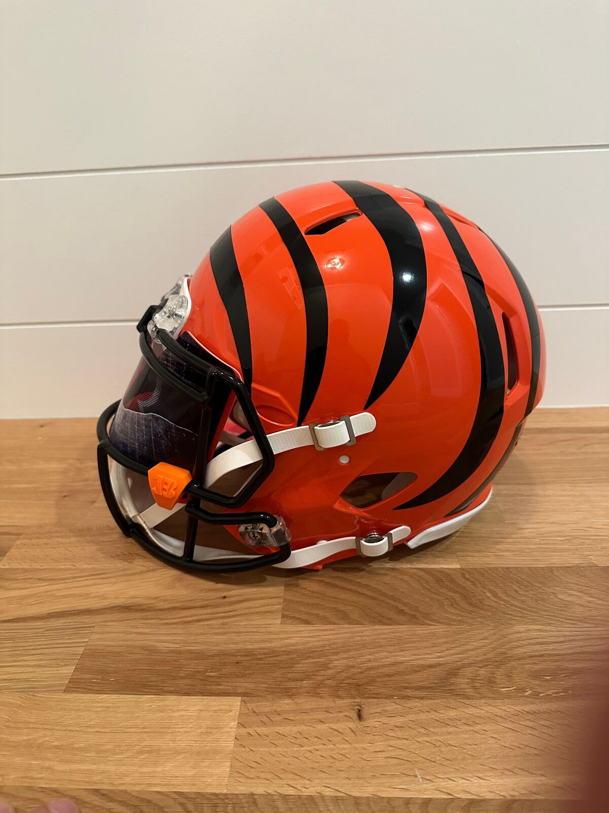 Chase Brown Autographed Cincinnati Bengals Riddell Authentic Full-Size Helmet