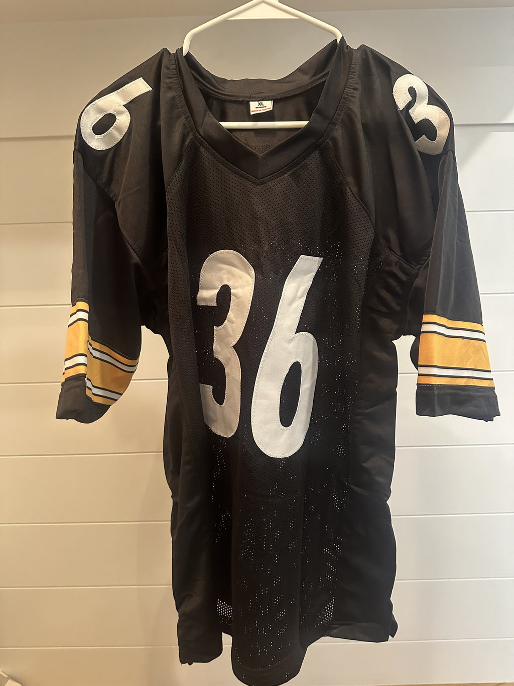 Jerome Bettis Signed Steelers Black Custom Jersey #36 XL Beckett Witnessed