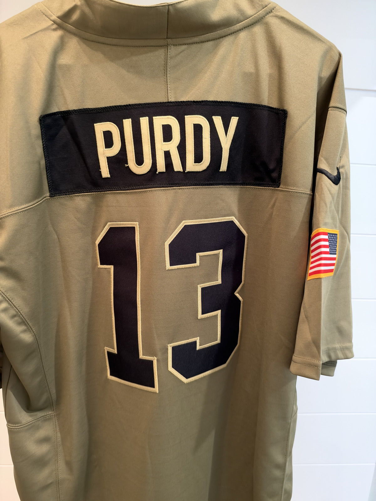 Brock Purdy San Francisco 49ers #13 Olive Football Jersey XL With Tags Unsigned