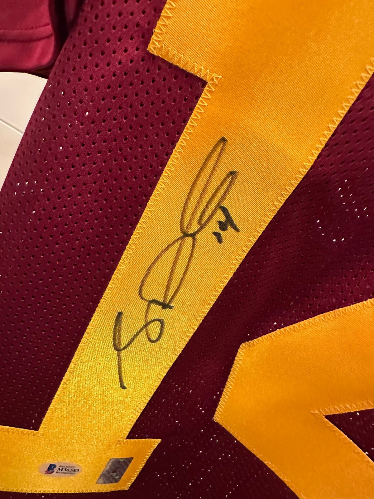 Sam Darnold Autographed USC Trojans #14 Jersey – Beckett Witness Authenticated