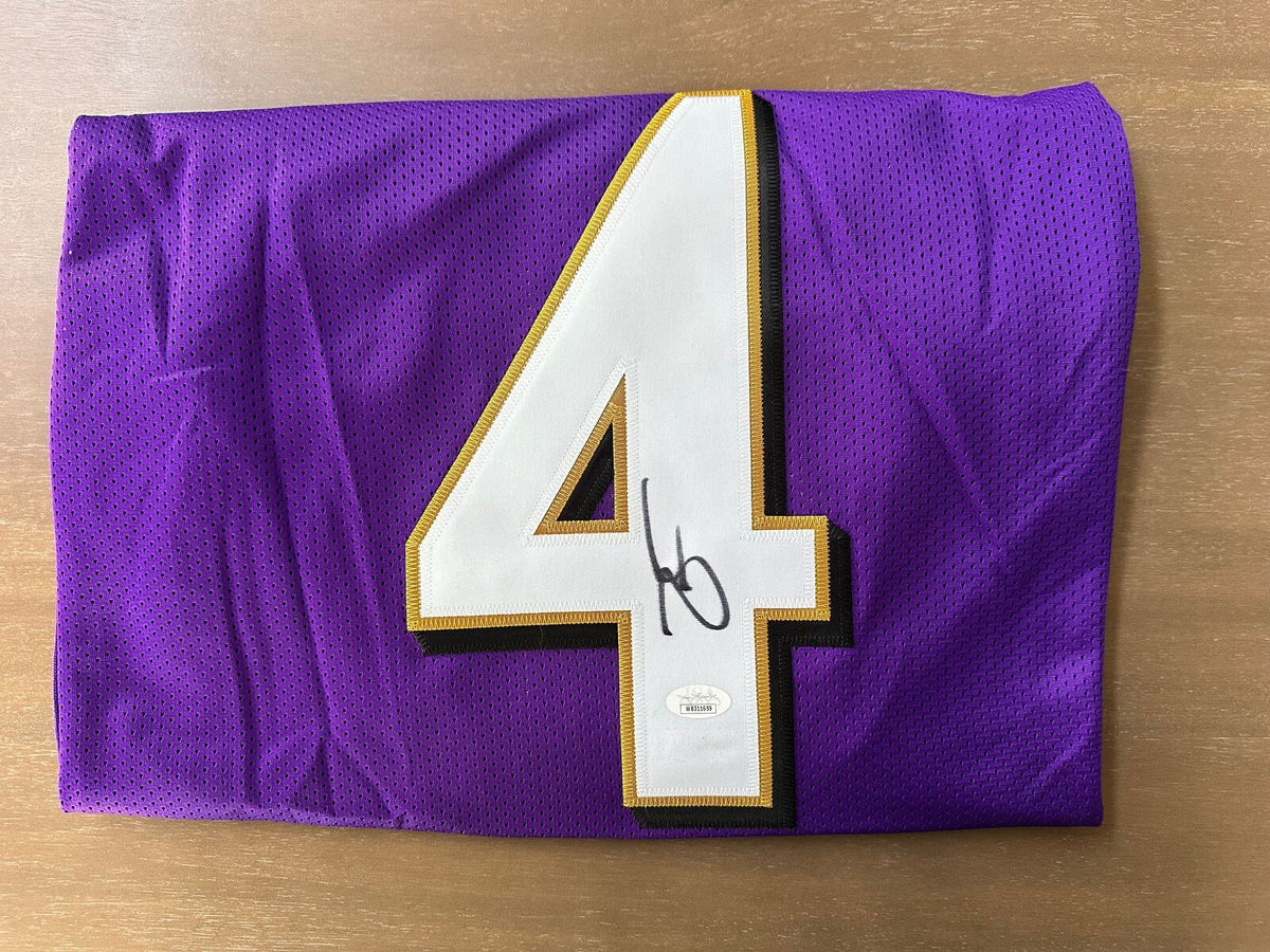 Zay Flowers Signed Ravens Jersey #4 – JSA Authenticated