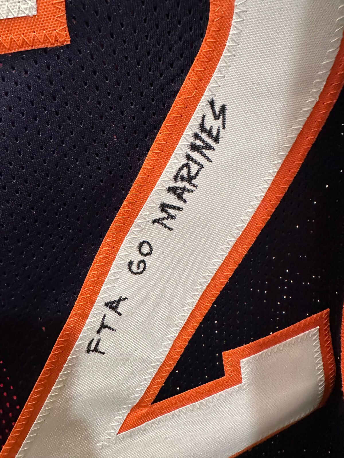 Clinton Portis Signed Denver Broncos #26 Jersey – “FTA Go Marines” & “ROY 02” –