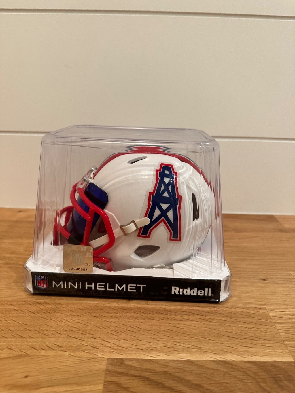 Warren Moon Signed Houston Oilers Riddell Mini Helmet JSA Certified HOF 06
