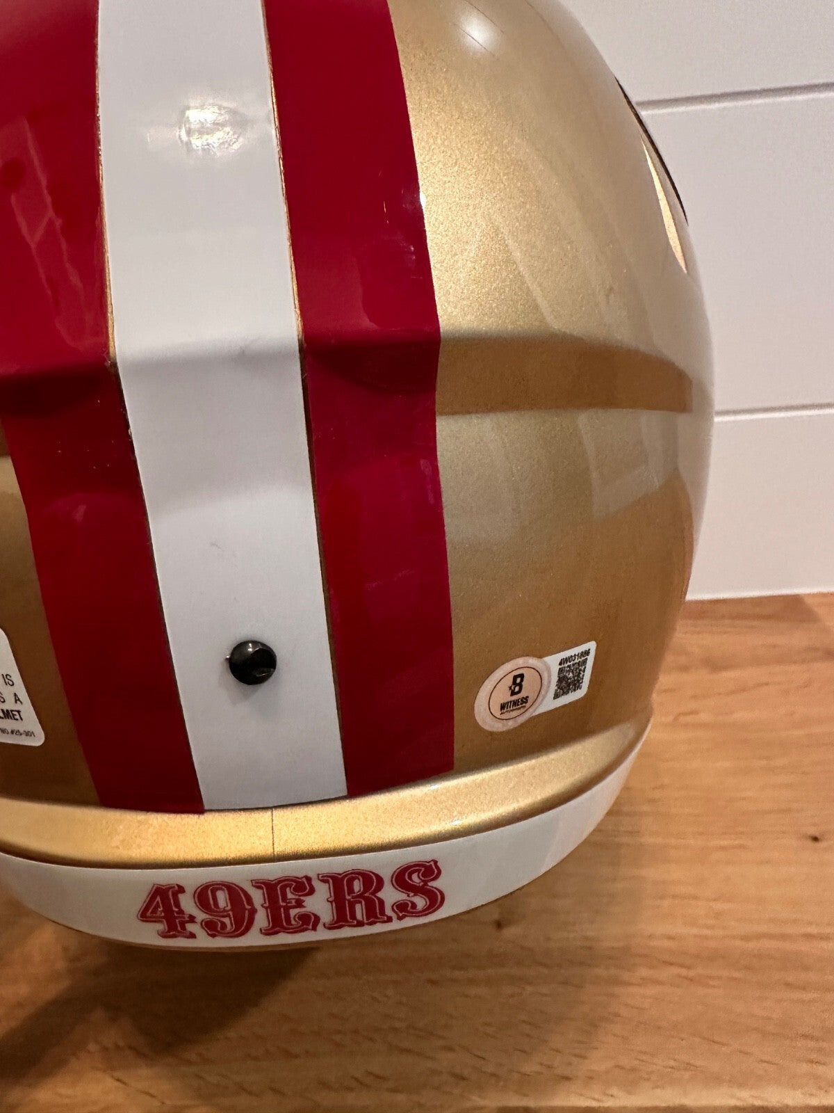 Frank Gore Signed 49ers Full Size Helmet – Beckett Certified
