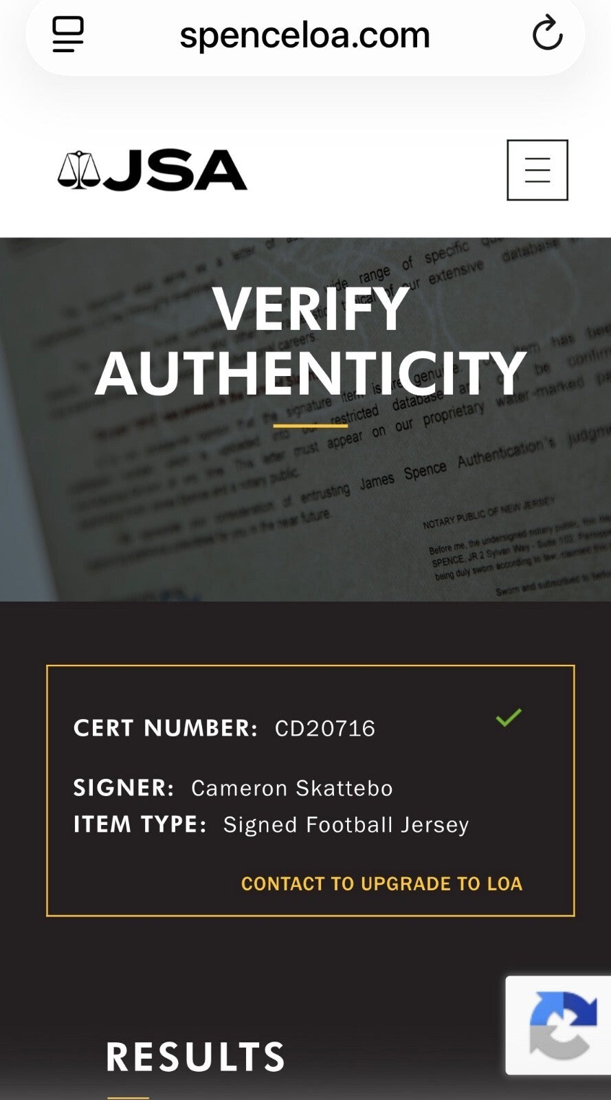 Cam Skattebo Signed Arizona State ASU Jersey – JSA Authenticated