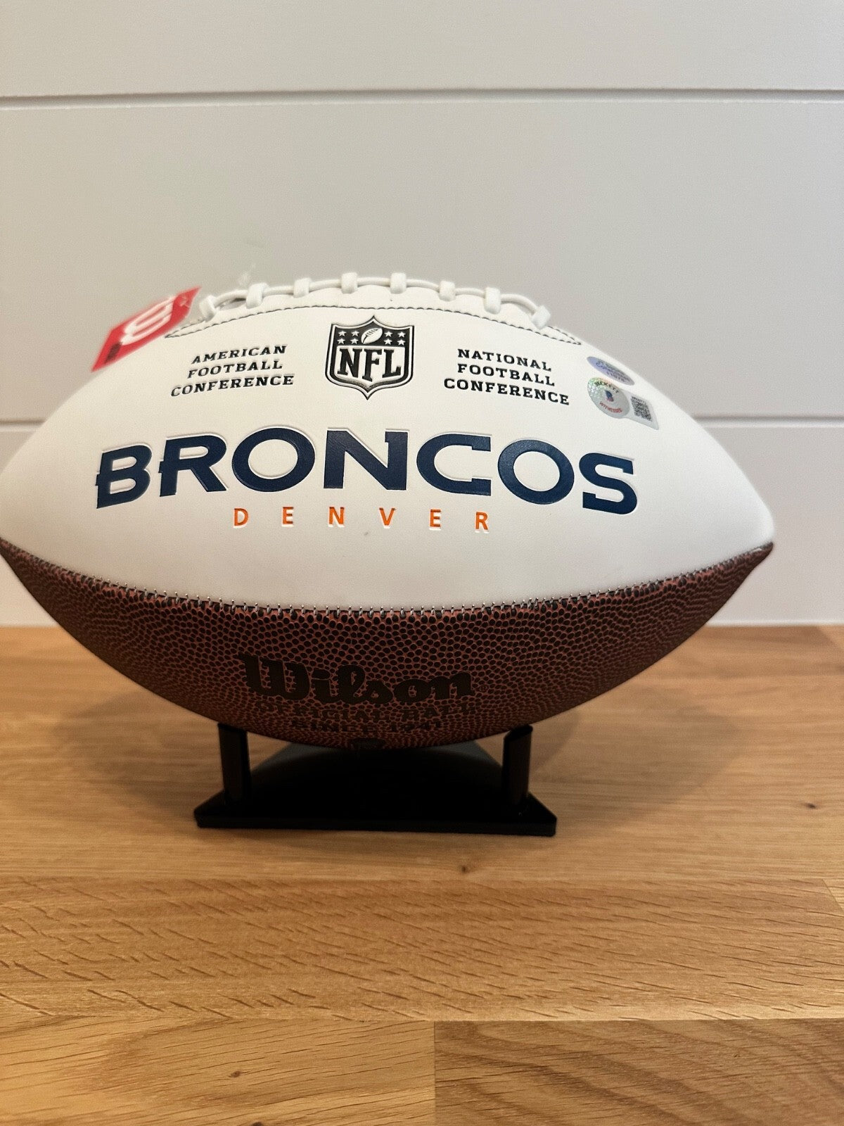 Jerry Jeudy Signed Denver Broncos Logo Football – Beckett Witness COA