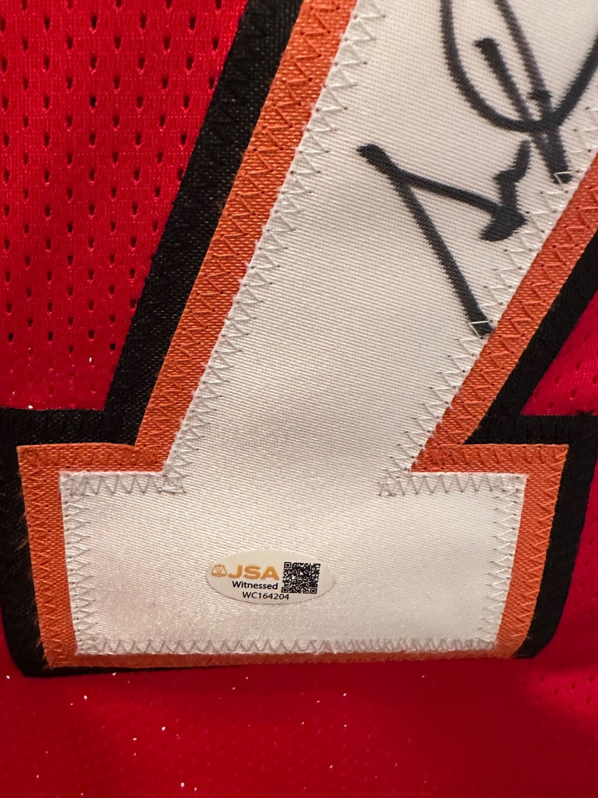 Simeon Rice Signed Buccaneers #97 Red Jersey – JSA Witnessed