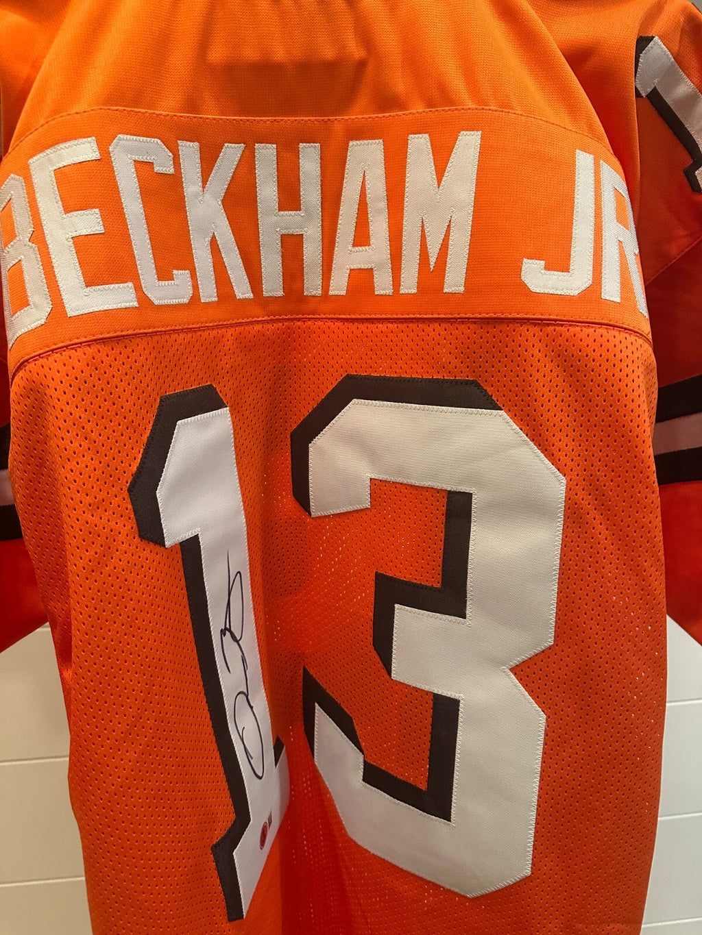 Odell Beckham Jr. Signed Browns #13 Orange Jersey – Beckett Witnessed
