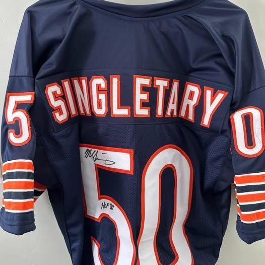 Mike Singletary Signed Chicago Bears Jersey – JSA Certified HOF 98