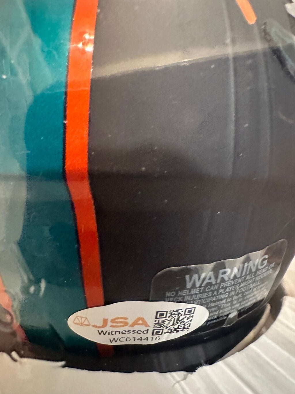 Ricky Williams Signed Miami Dolphins Black Rivalries Mini Helmet – JSA Certified