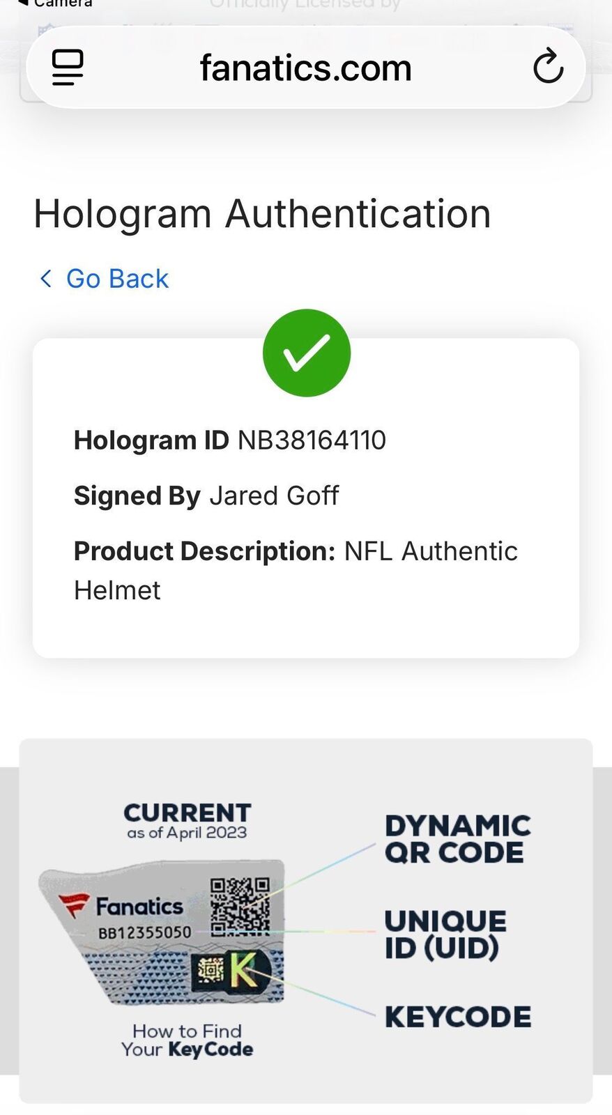 Jared Goff Signed Detroit Lions Authentic Helmet – Fanatics Certified
