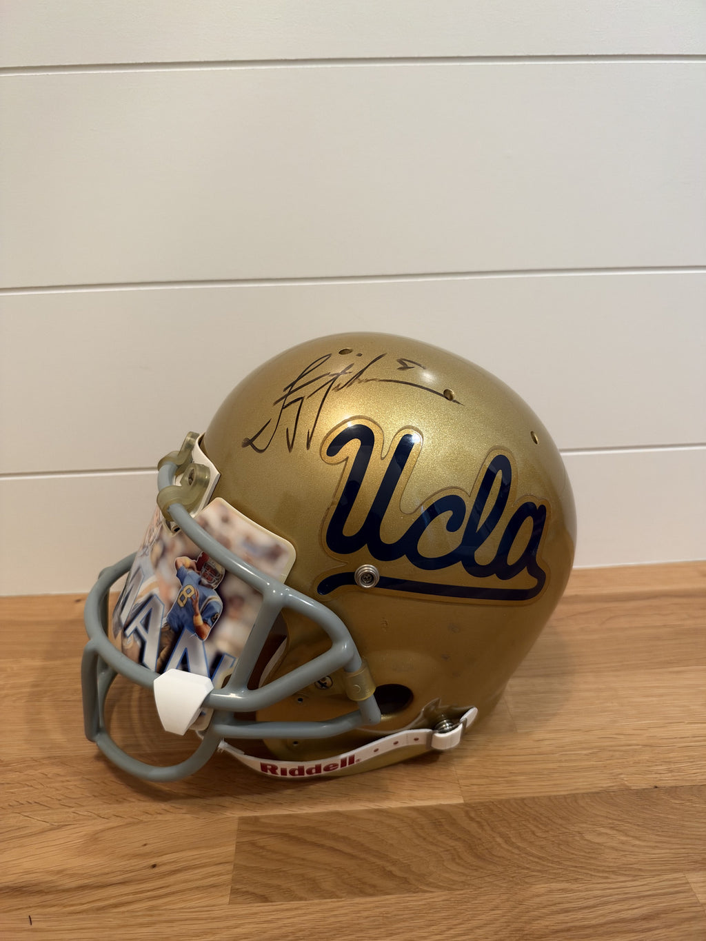 Troy Aikman Signed UCLA Bruins Riddell Full Size Helmet Custom Visor
