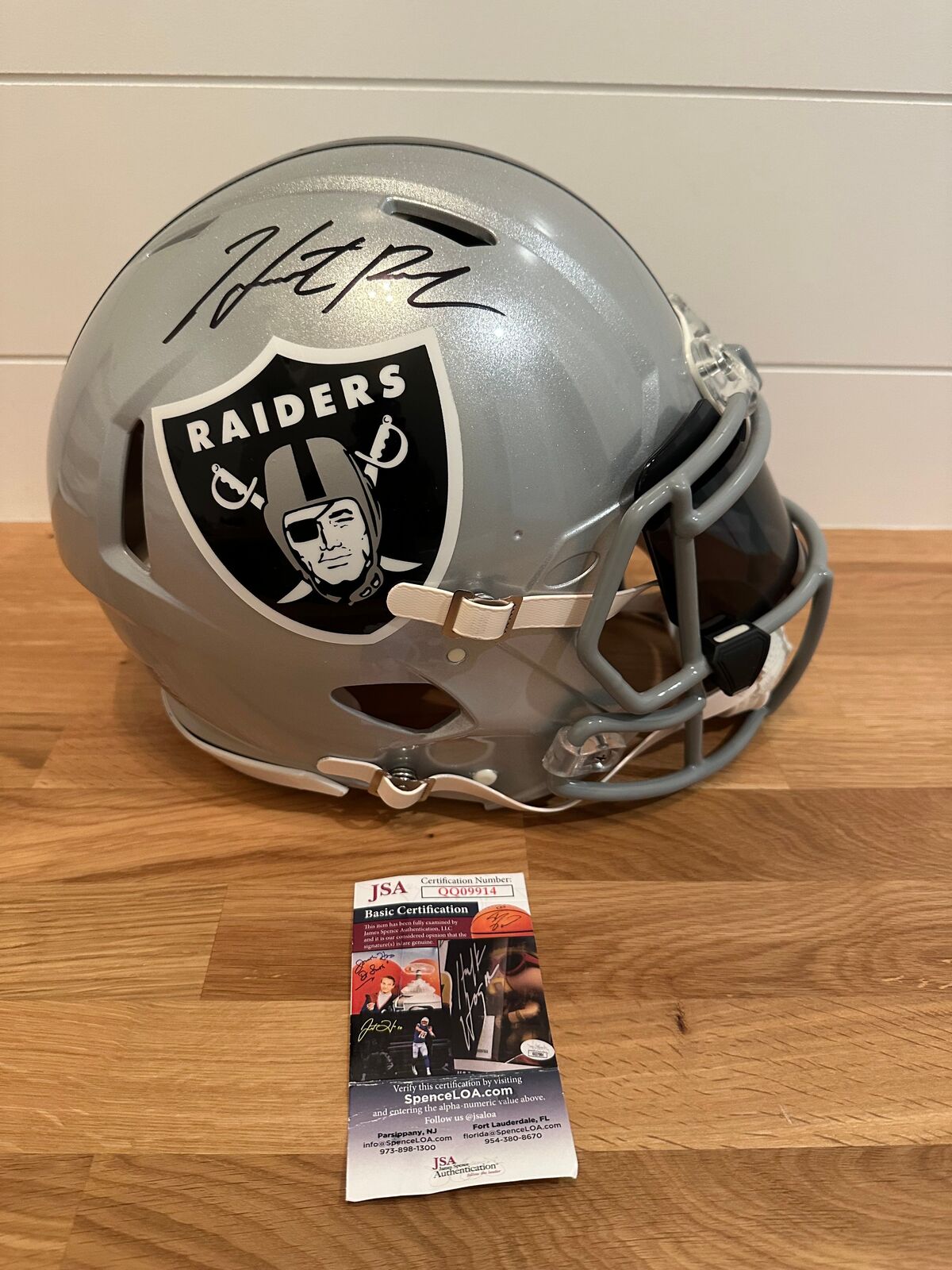 Hunter Renfrow Signed Las Vegas Raiders Full-Size Authentic Riddell Speed Helmet
