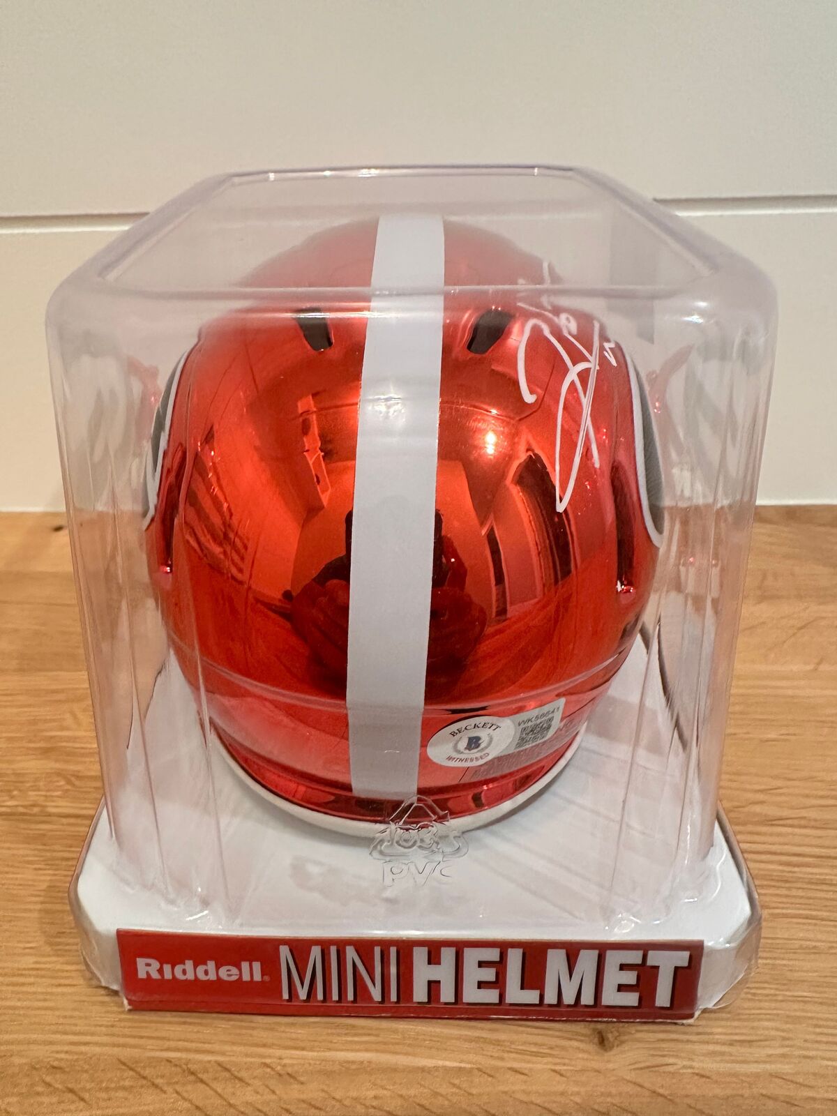 Hines Ward Signed Georgia Bulldogs Chrome Mini Helmet with visor– Beckett