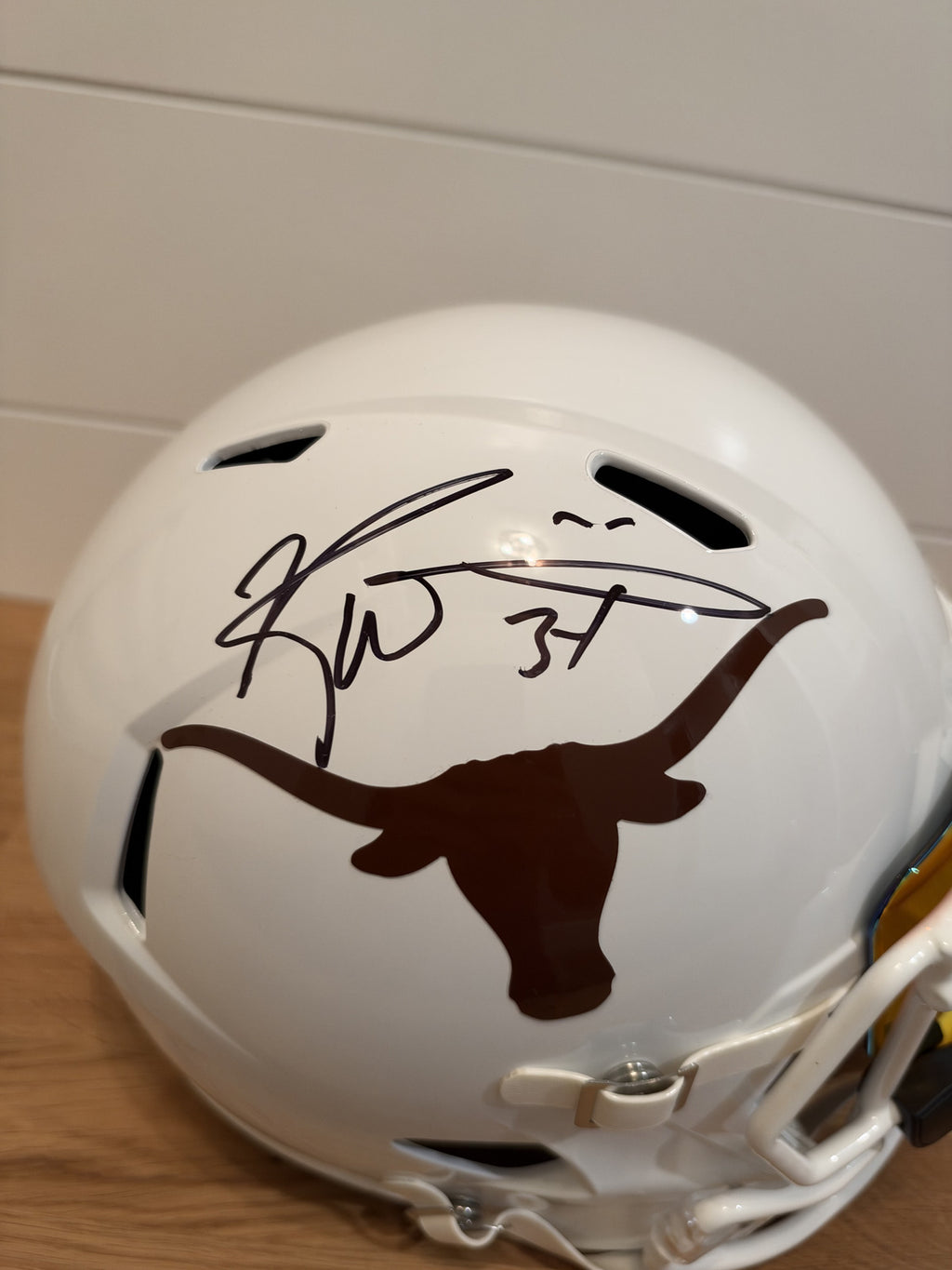 Ricky Williams Signed Texas Longhorns Full Size Speed Replica Helmet Visor